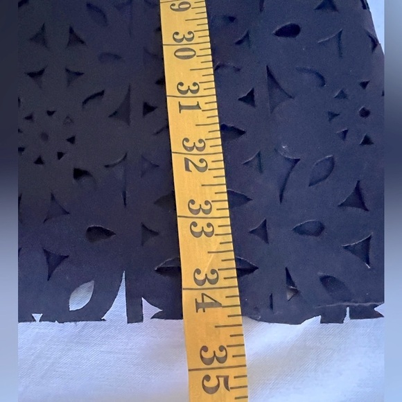 Trina Turk Navy Blue Carousel Lasercut Oped back Mini Classic Dress 4 S - Picture 11 of 16